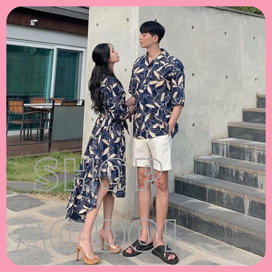 Đồ đôi đi biển nam nữ - CÓ HÌNH CHỤP THẬT - áo đôi đi biển, set đôi đi biển đẹp chụp hình cưới đồ đôi