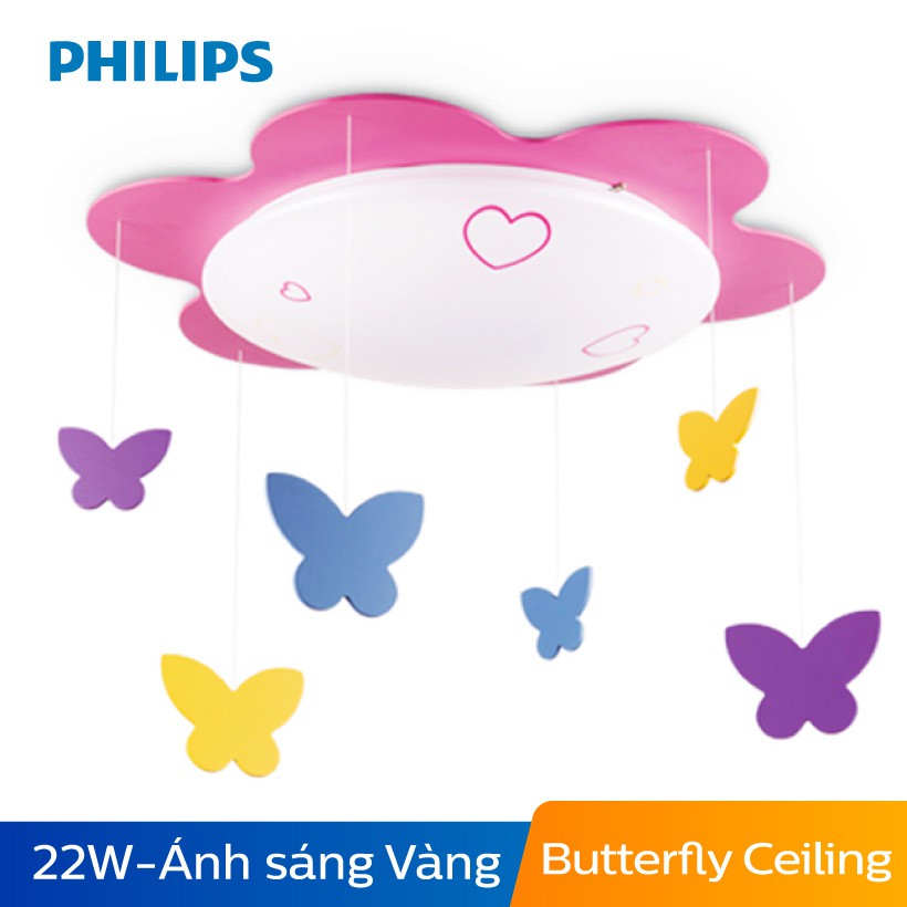 Đèn trần phòng trẻ em Philips LED Butterfly 77500 22W