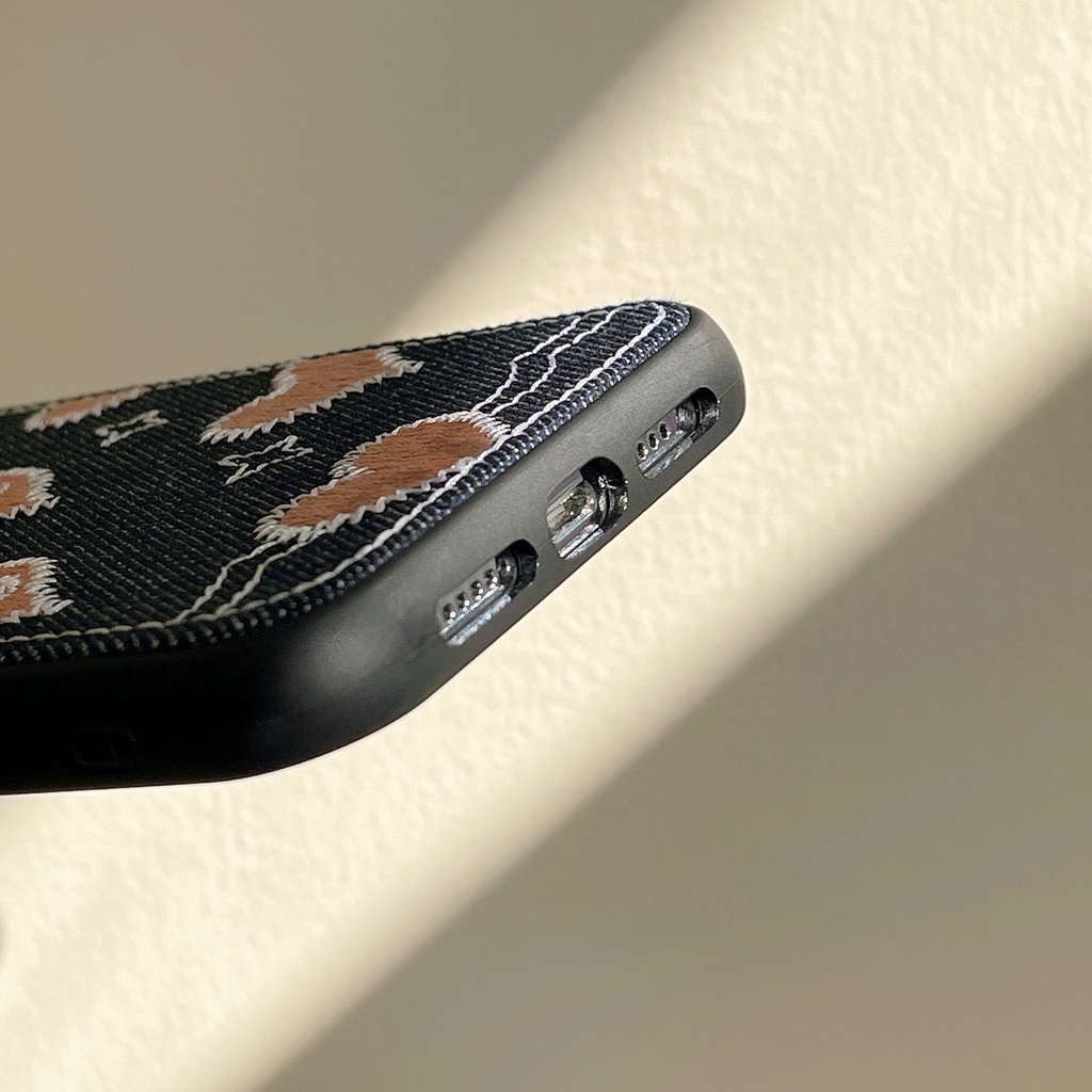 Ốp Điện Thoại Tpu Dẻo Màu Hồng Thêu Họa Tiết Trái Tim Đơn Giản Chống Sốc Chống Rơi Cho iPhone 14 13 12 11 Pro XS Max XR