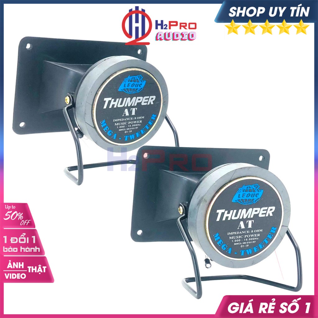 Đôi Loa Treble Kèn, 2 Loa Tép Rời Thumper JBM 13x9cm 200W-Từ 80 Cao Cấp, Tiếng Treble Sáng Khoẻ, Hàn Sẵn Tụ-H2Pro Audio
