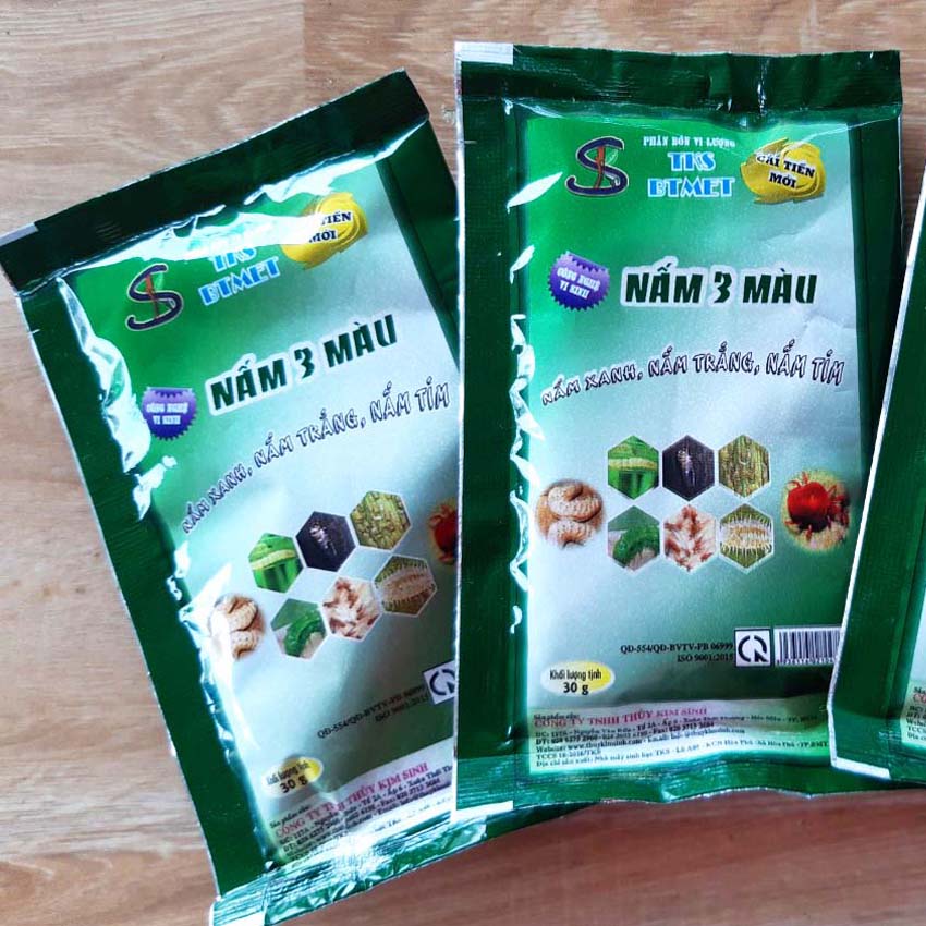 NẤM 3 MẦU: Nấm Ký Sinh Diệt Sâu Rầy - GÓI 30gr