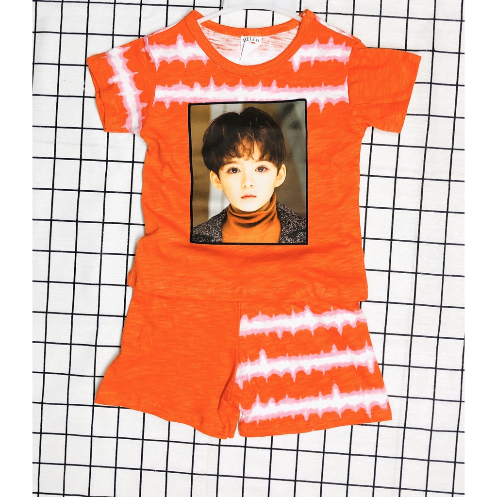 Đồ bộ bé trai in hình 3D cho bé từ 8 đến 25 kg vải mịn | BigBuy360 - bigbuy360.vn