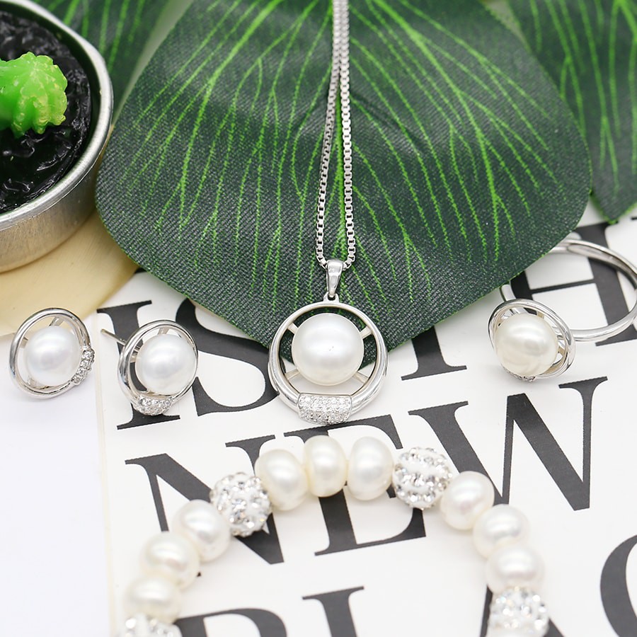 Trang Sức Nữ - Bộ Trang Sức Rẻ - Bộ Trang Sức Nữ Bạc Giá Rẻ Bất Ngờ BNJ1007