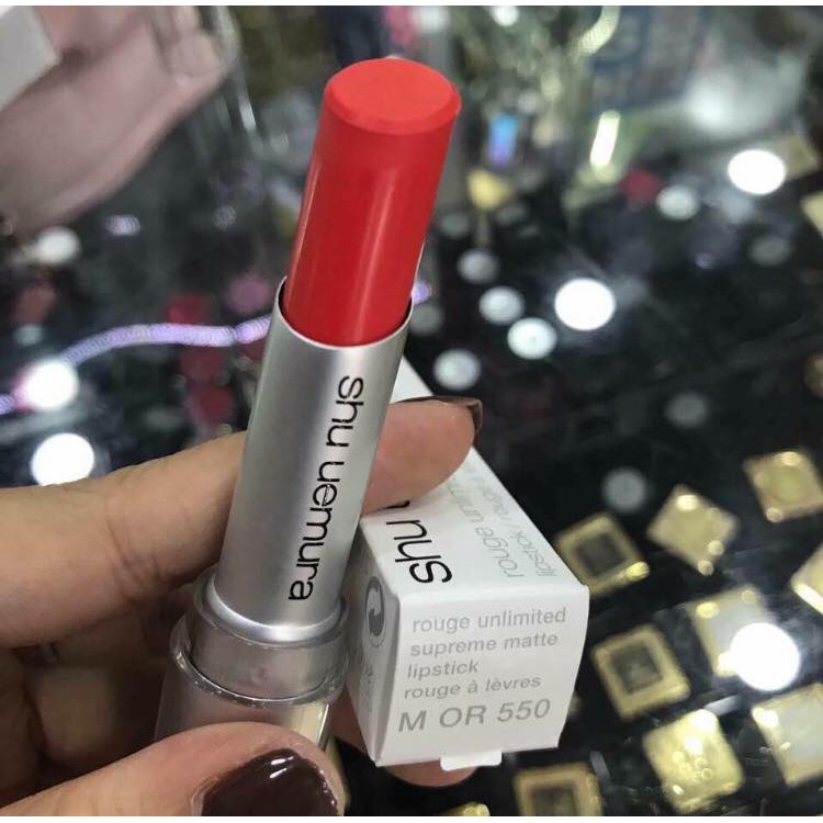 [Màu 550] Son thỏi Shu Uemura Rouge Unlimited Supreme Matte | BigBuy360 - bigbuy360.vn