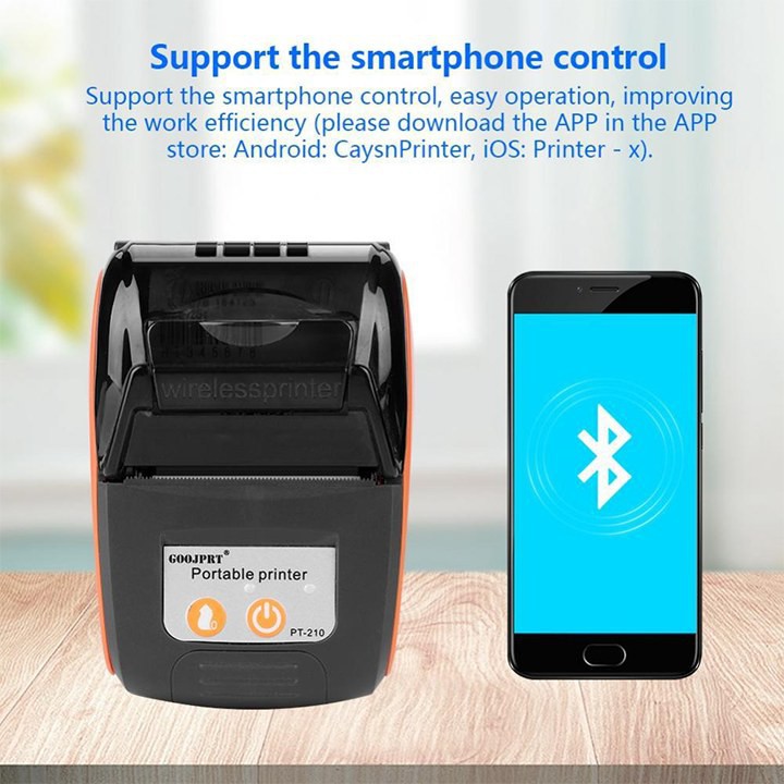 ✟✺☽Máy in hóa đơn bluetooth GOOJPRT PT-210 Hỗ trợ ViettelPay Pro, KiotViet, Sapo, Loyverse,GoViet,Viettelpay.V.V