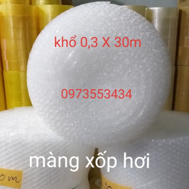 Cuộn BÓNG KHÍ, XỐP HƠI, XỐP NỔ kt: 0,3m X 30m