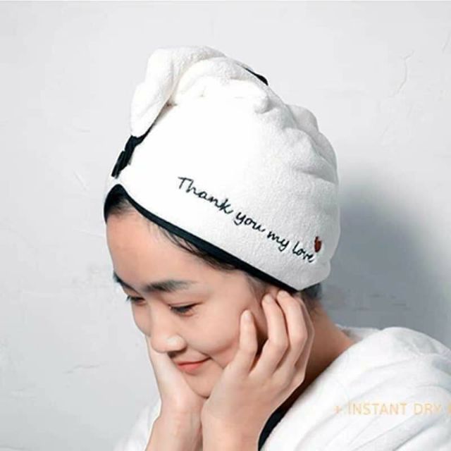 Khăn quấn khô tóc