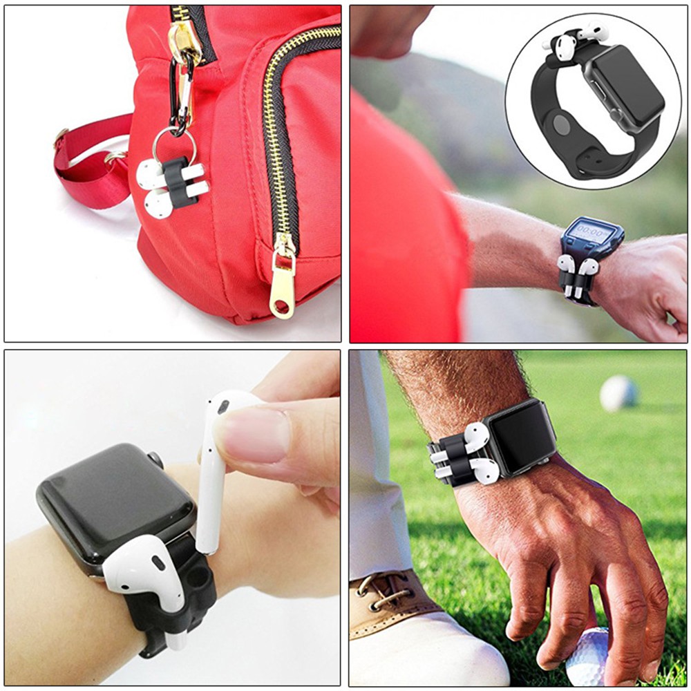 Phụ kiện silicone giữ chống thất lạc cho tai nghe Apple Airpods | BigBuy360 - bigbuy360.vn