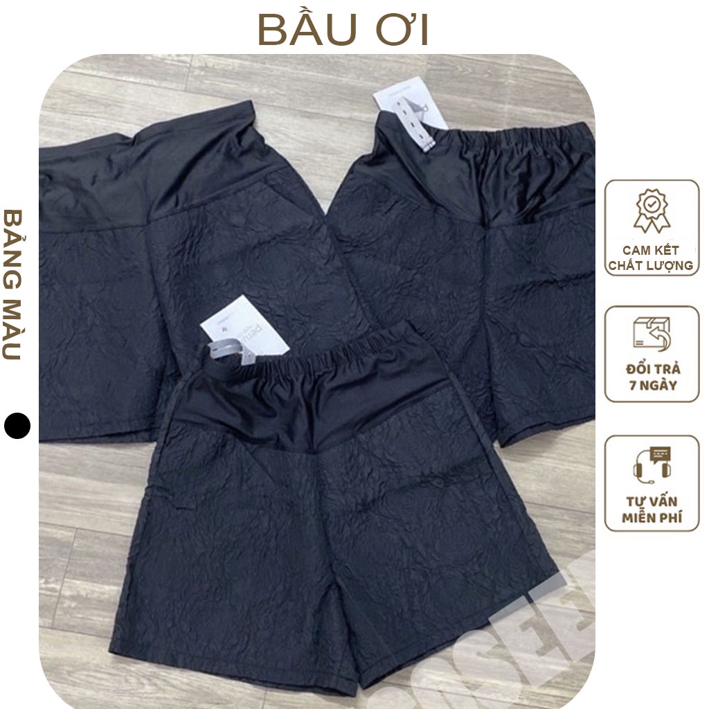 [BAUOI Q06] QUẦN SÓC BẦU CHẤT VẢI XỐP THÁI SIÊU MÁT CÓ CHỈNH CHUN THOẢI MÁI CHO MẸ BẦU - QUẦN ĐÙI - SOOC