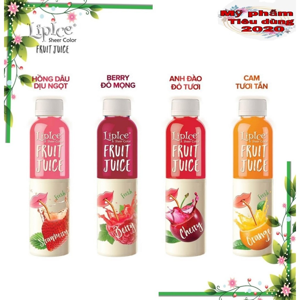 Son dưỡng có màu Lipice Sheer Color Fruit Juice 4g