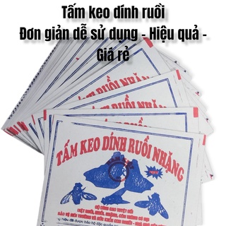 Miếng keo dính ruồi hàng Việt Nam - Dễ sử dung - Hiệu quả cao - An toàn