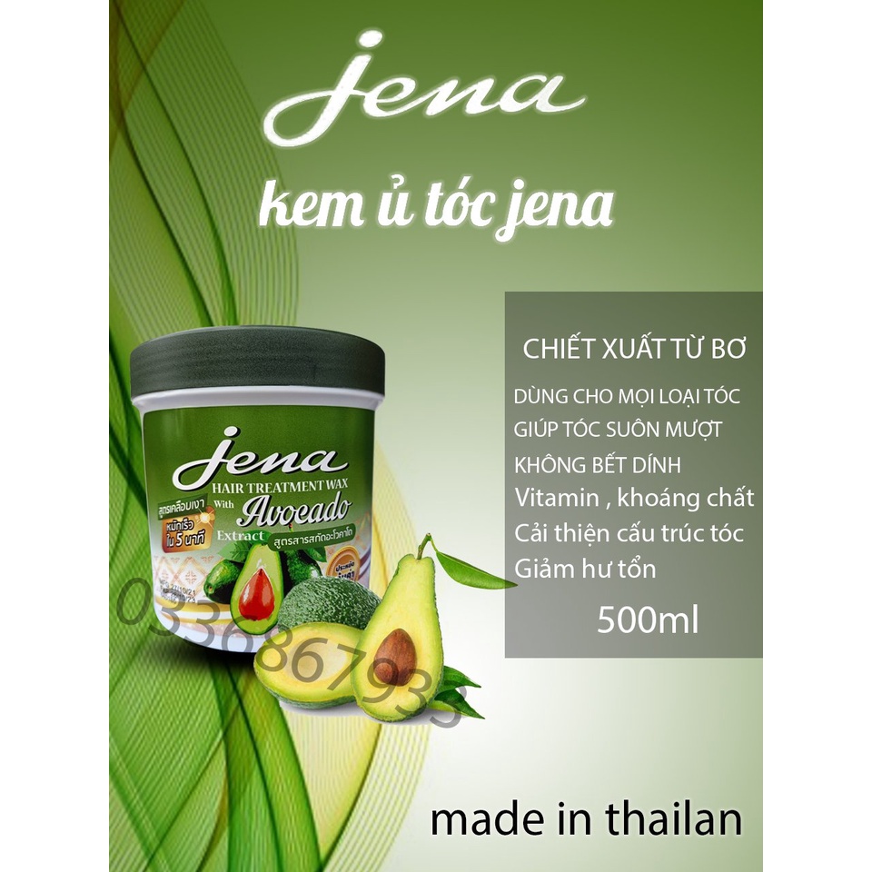 01 Hủ Ủ Tóc Dừa JENA (Ủ Dừa Già) Thái Lan 500ml