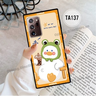Ốp lưng Samsung Note 20/Note 20 Plus/Note 20 Ultra in hình chú vịt vui vẻ may mắn, Lucky Duck dễ thương bảo vệ camera.