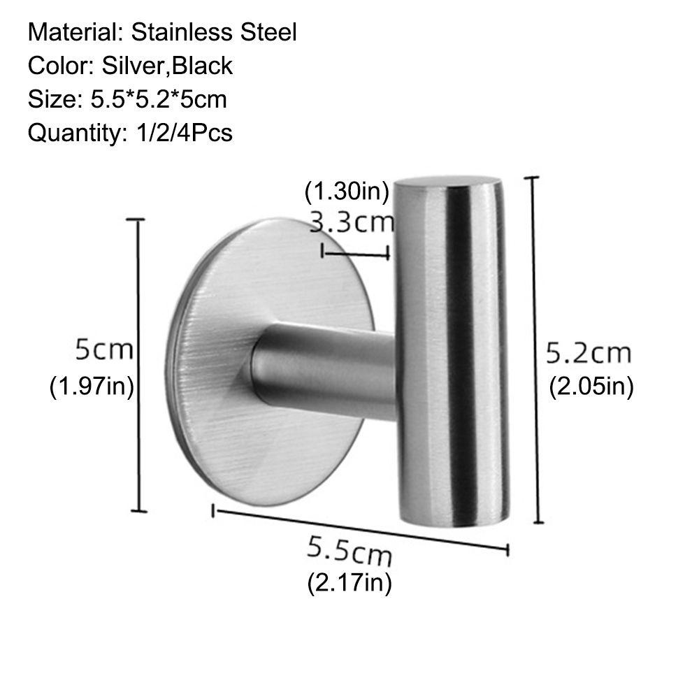SUENIN Set 1 / 2 / 4 Móc Treo Khăn Tắm Chống Rỉ Sét / Thấm Nước Tiện Dụng