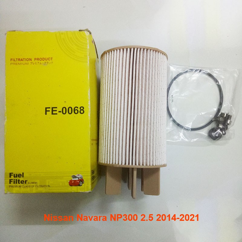 Lọc nhiên liệu Nissan Navara 2.5L 2016, 2017, 2018, 2019, 2020, 2021 mã FE0068 JS Asakashi Nhật Bản
