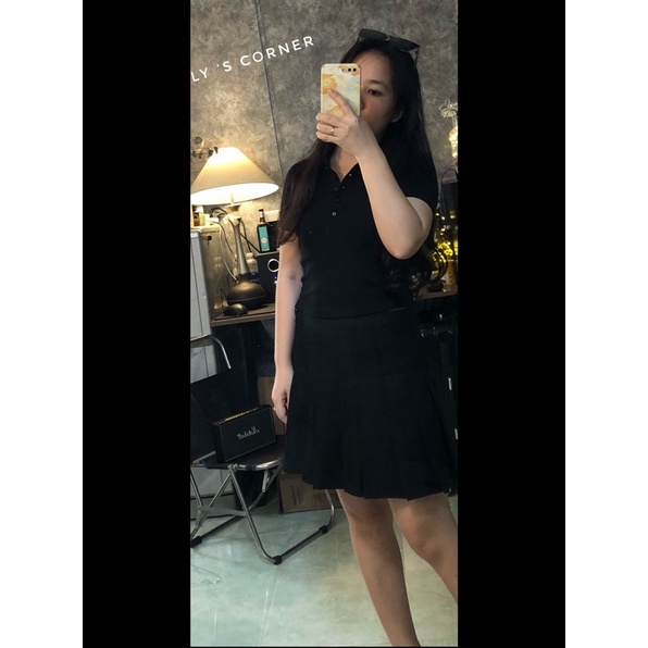 Áo Polo croptop Zara Auth HÀNG SẴN CÓ ẢNH THẬT
