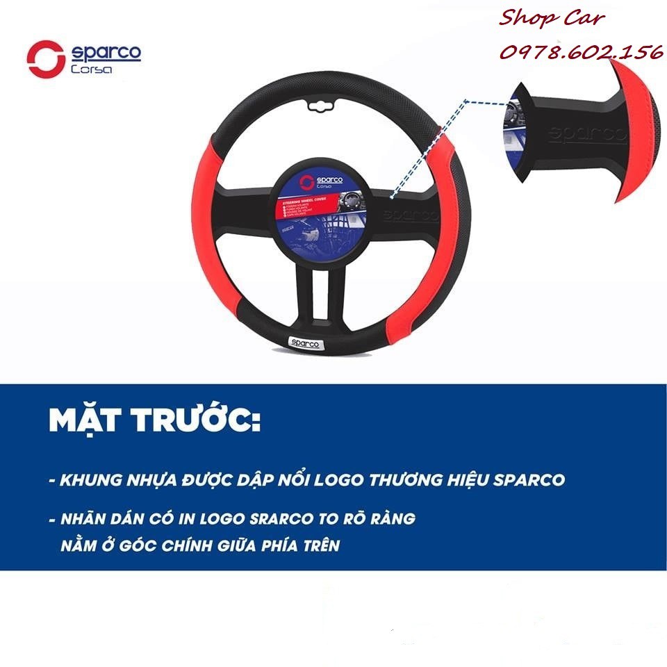 BỌC VÔ LĂNG SPARCO 1111RS CHÍNH HÃNG