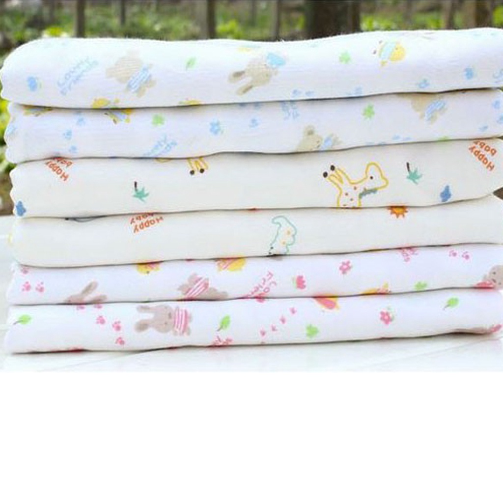 Khăn xô tắm, khăn quấn vải xô in hình 4 lớp xuất Nhật siêu mềm dành cho bé KT 75 x 75 cm