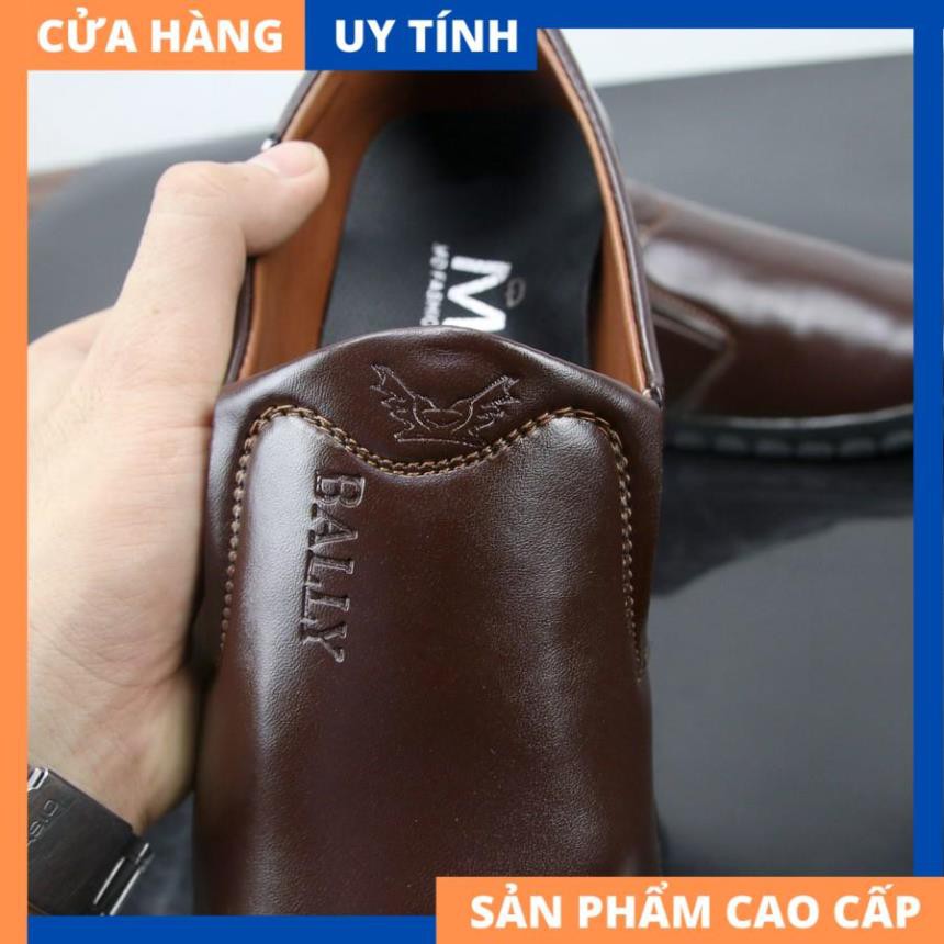 Giày lười nam màu nâu đậm chất lượng cao VP519 Gấu Nâu [HÀNG CAO CẤP] | BigBuy360 - bigbuy360.vn