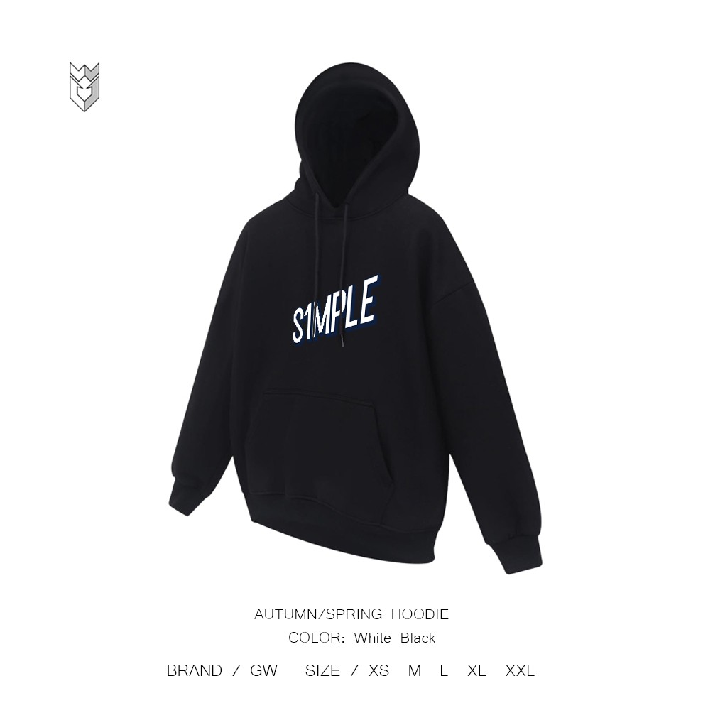 Áo hoodie nỉ form rộng Unisex Simple cá tính - GW Shop | BigBuy360 - bigbuy360.vn