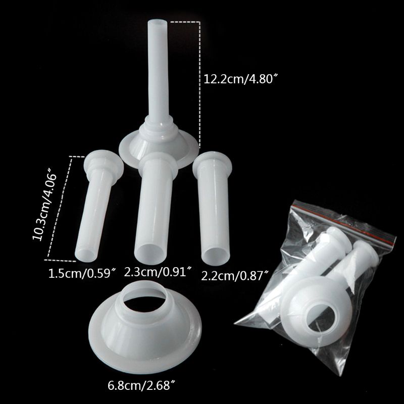 TAK Bộ 3 Dụng Cụ Làm Xúc Xích / Lạp Xưởng 6.8cm Kèm Đế 1 Vòi Tiện Dụng Diy