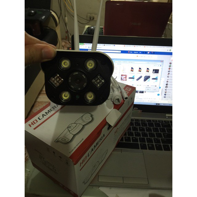 camera wifi yosee full hd ngoài trời chống nước ,có lan có âm thanh ,đèn led -camera 3.0 megapixel