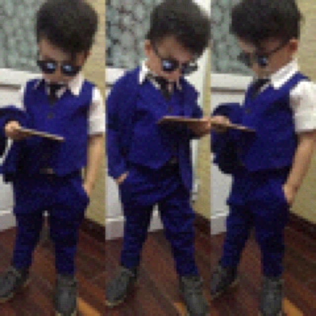Sét bộ vest ba món cho bé