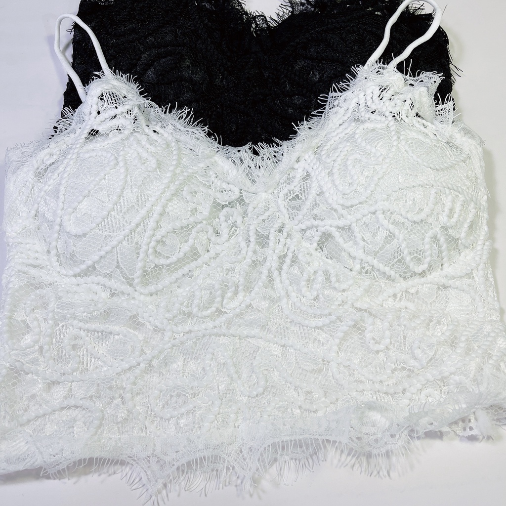 Áo Bra ren mềm dây thừng nổi 1717 FreeSize&lt;55kg