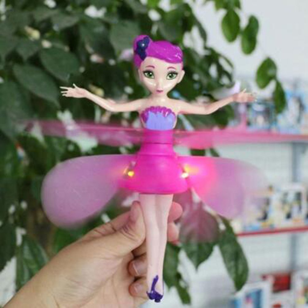 Đồ chơi búp bê bay điện tử có cánh quạt điều khiển cảm ứng hồng ngoại cho bé