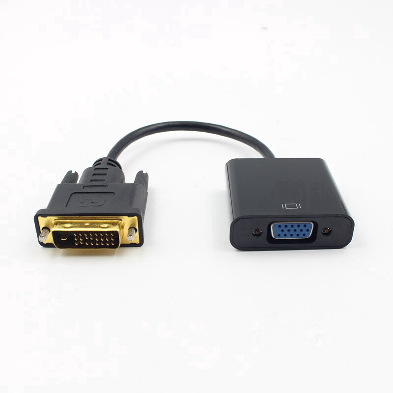 DVI To VGA Converter Video Adapter HD 1080P For PC Computer