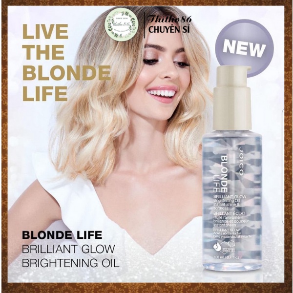 Tinh Dầu Dưỡng Dành Cho Tóc Tẩy Nhuộm JOICO Blonde Life Brilliant Glow Oil 100ml