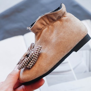 giày bốt bé gái size 26-36 da lộn mềm xinh