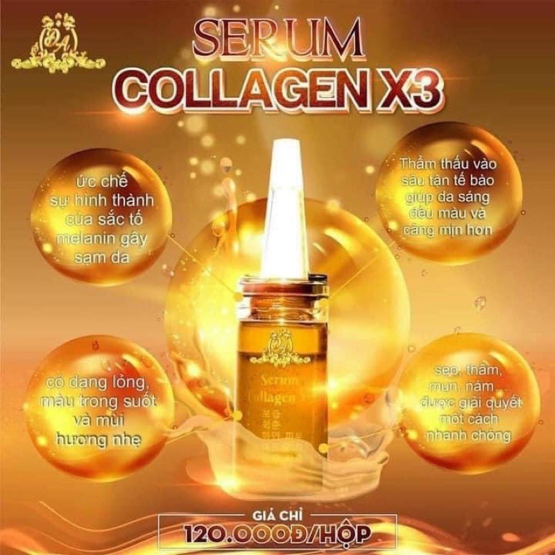 SERUM COLLAGEN X3 CÔNG TY ĐÔNG ANH CHÍNH HÃNG 100%