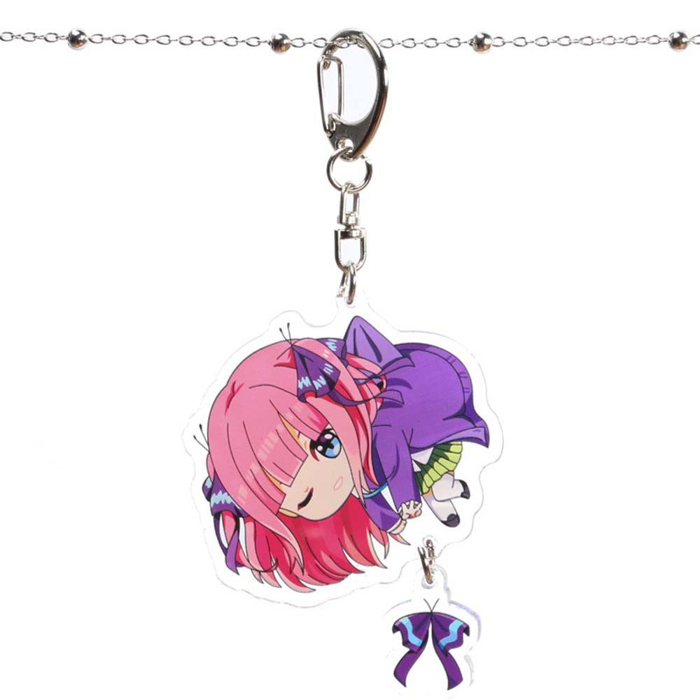 Móc khóa họa tiết hoạt hình anime Nakano Ichika dễ thương