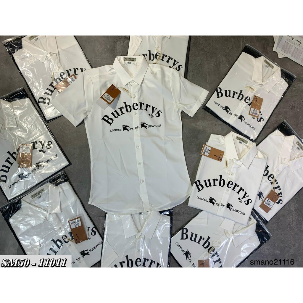 Áo sơ mi nam hàn quốc ngắn tay BBR họa tiết in nhiệt giá rẻ cao cấp AHFASHION