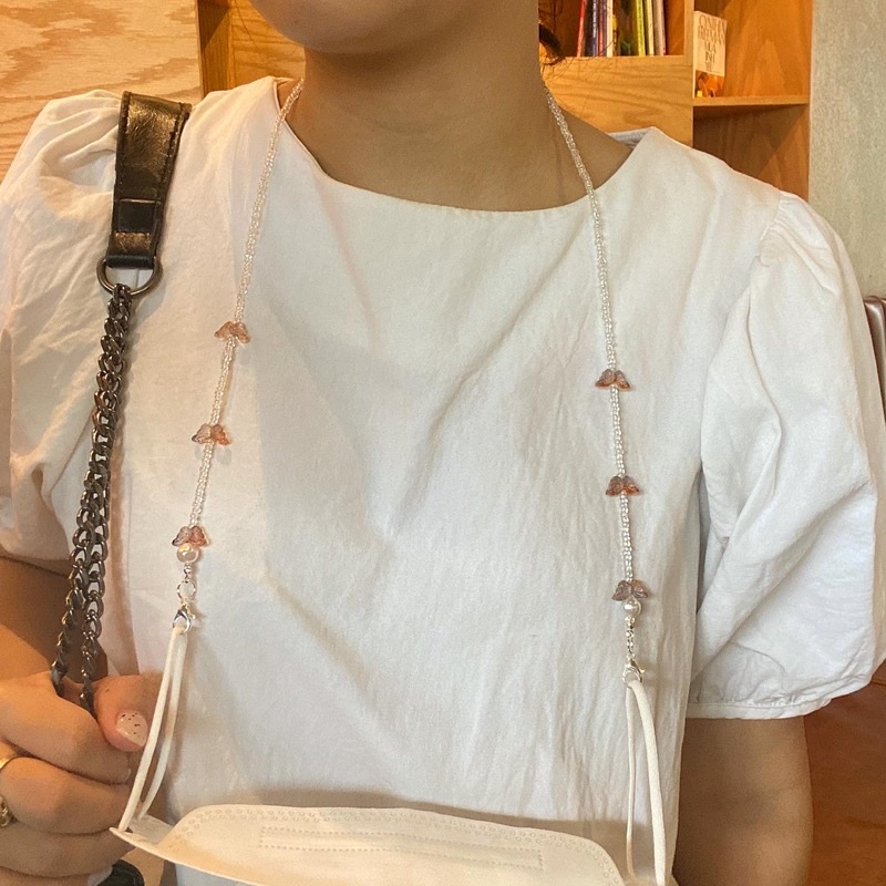 Dây đeo khẩu trang phong cách Hàn Quốc hạt cườm Mask Straps