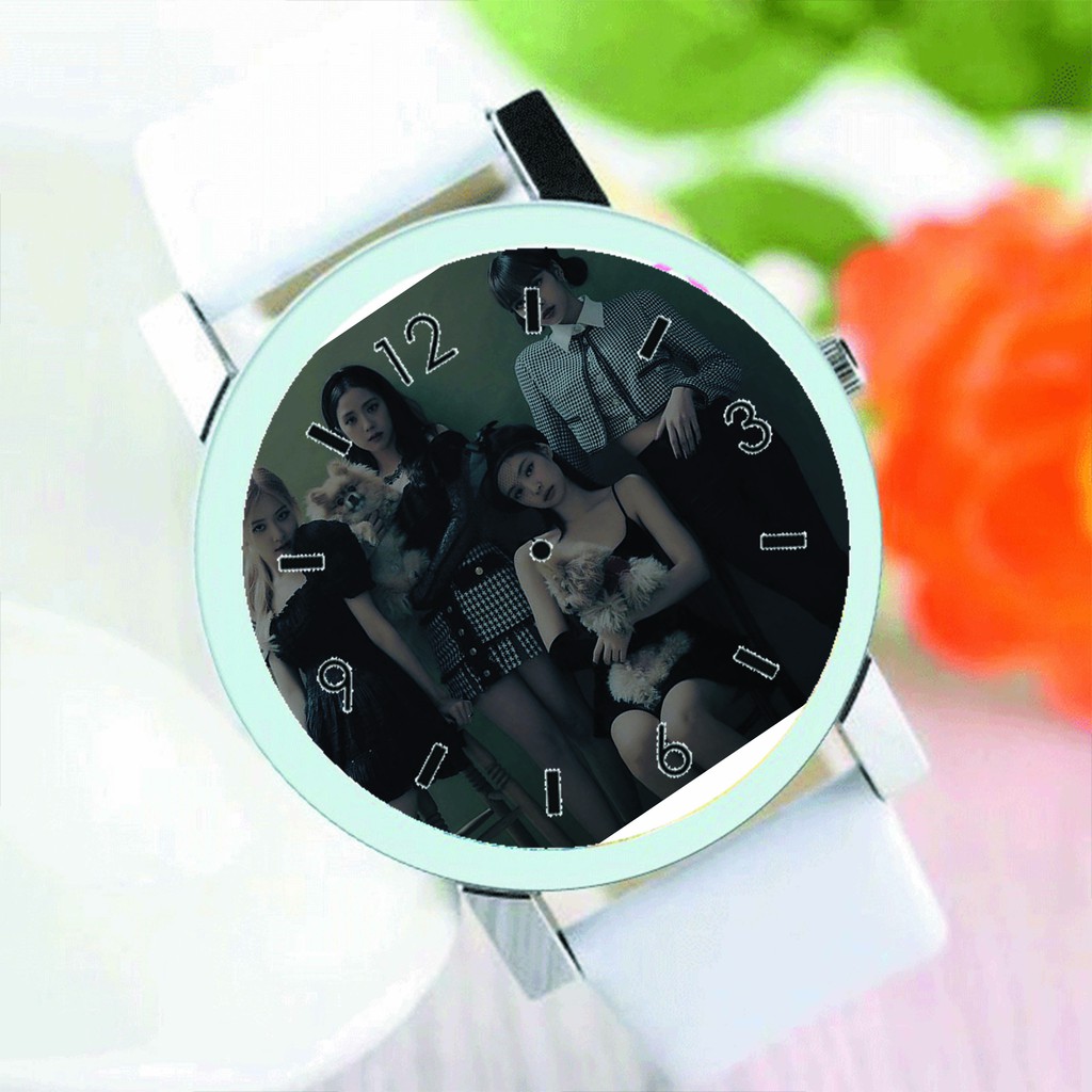 Đồng hồ đeo tay nam nữ IN HÌNH Blackpink Lisa Jennie Rose Jisoo phụ kiện thời trang | BigBuy360 - bigbuy360.vn
