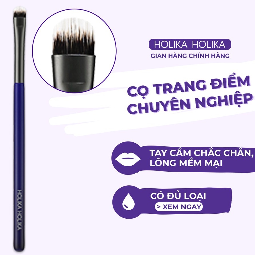 Cọ đánh phấn mắt nhỏ Hàn Quốc Holika Holika Magic Tool Small Eyeshadow Brush lông mềm mại dễ sử dụng (13.1x0.7cm)