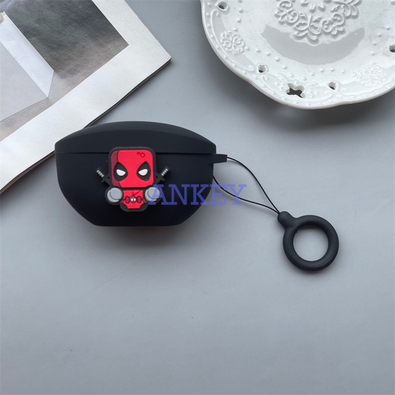 Sony WF-SP800N WF-1000XM4 WF-1000XM3 XB700 C500 H800 Vỏ Bảo Vệ Hộp Sạc Tai Nghe Hình Deadpool Chống Nước