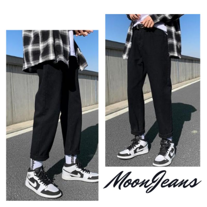 Quần jean nam baggy ống suông rộng phong cách hàn quốc hot