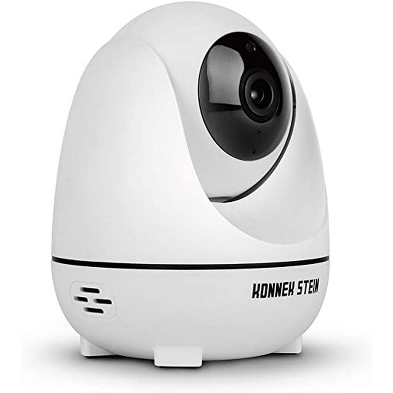 Camera an ninh không dây Konnek Stein, Giám sát 360 độ, Phát hiện chuyển động HD 1080P, Tầm nhìn ban đêm, Điều khiển từ xa, Âm thanh hai chiều, với Khe cắm thẻ nhớ TF