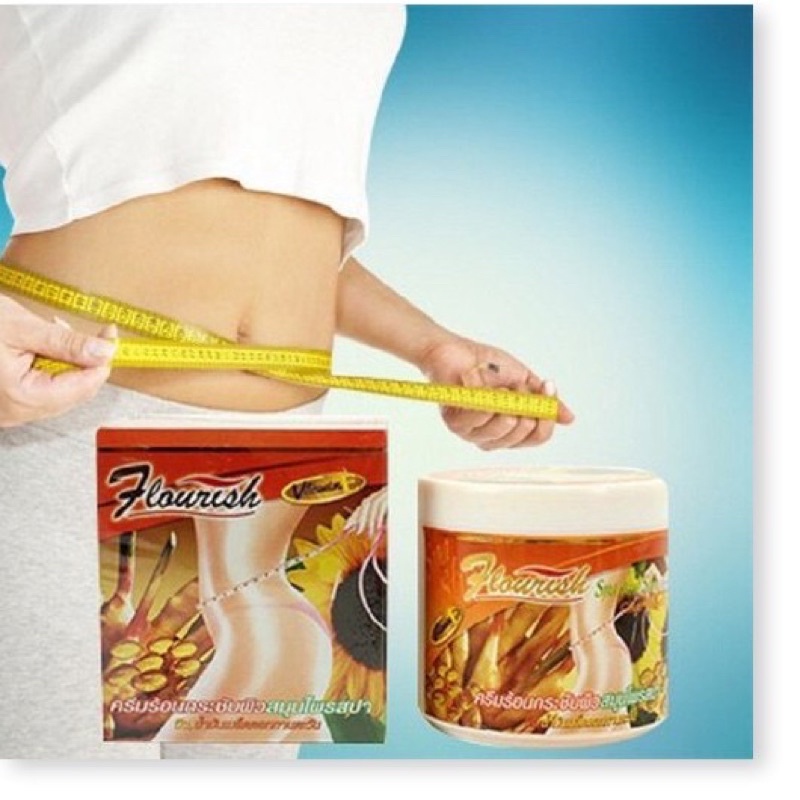 Gel Massage Cao Gừng Tan Mỡ giảm cân Thiên Nhiên Flourish 500ml thái lan chính hãng Eo Thon Dáng Gọn 250g