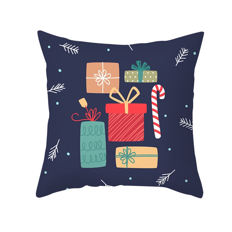 Vỏ Gối Vuông 45 * 45CM Chủ Đề Giáng Sinh Trang Trí Không Gian