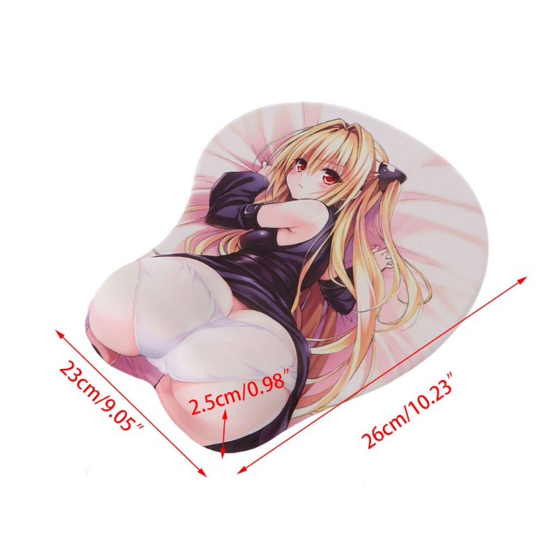 Miếng lót chuột bằng silicon hình hoạt hình anime 3D sáng tạo