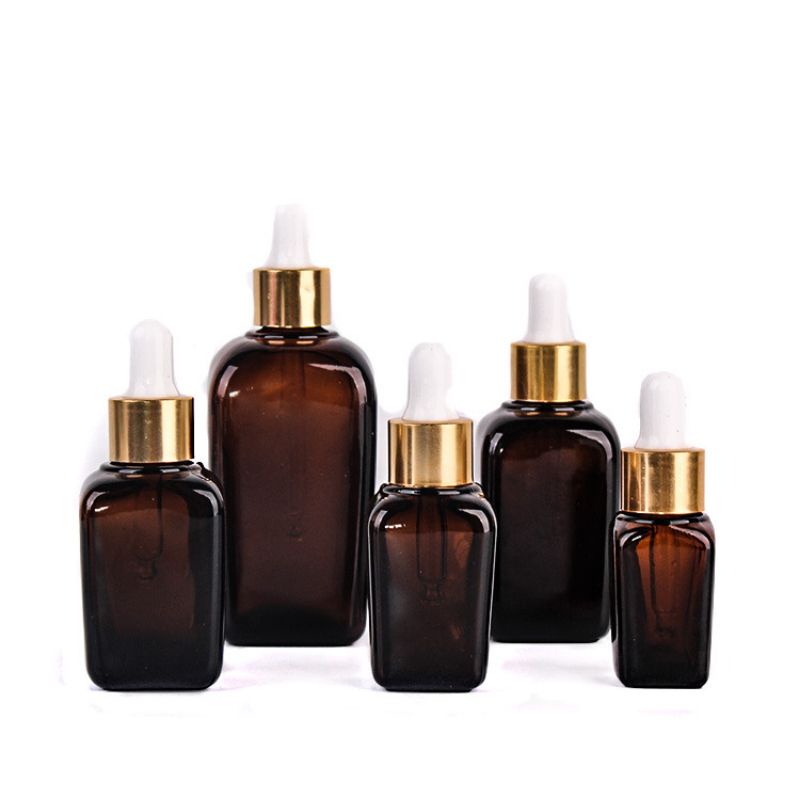 [TOP GIÁ RẺ] [15ml,25ml,35ml] Lọ đựng tinh dầu Nâu vuông chiết serum, đựng mỹ phẩm ,Xưởng Chai Lọ