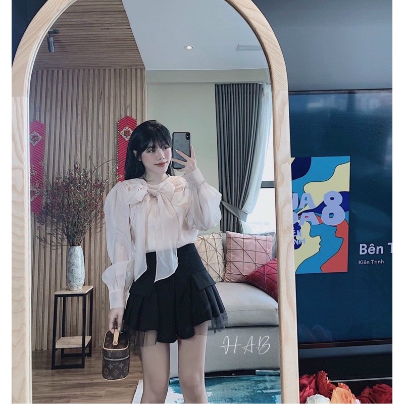 quần giả váy pha chân ren hàng chuẩn LOẠI 1