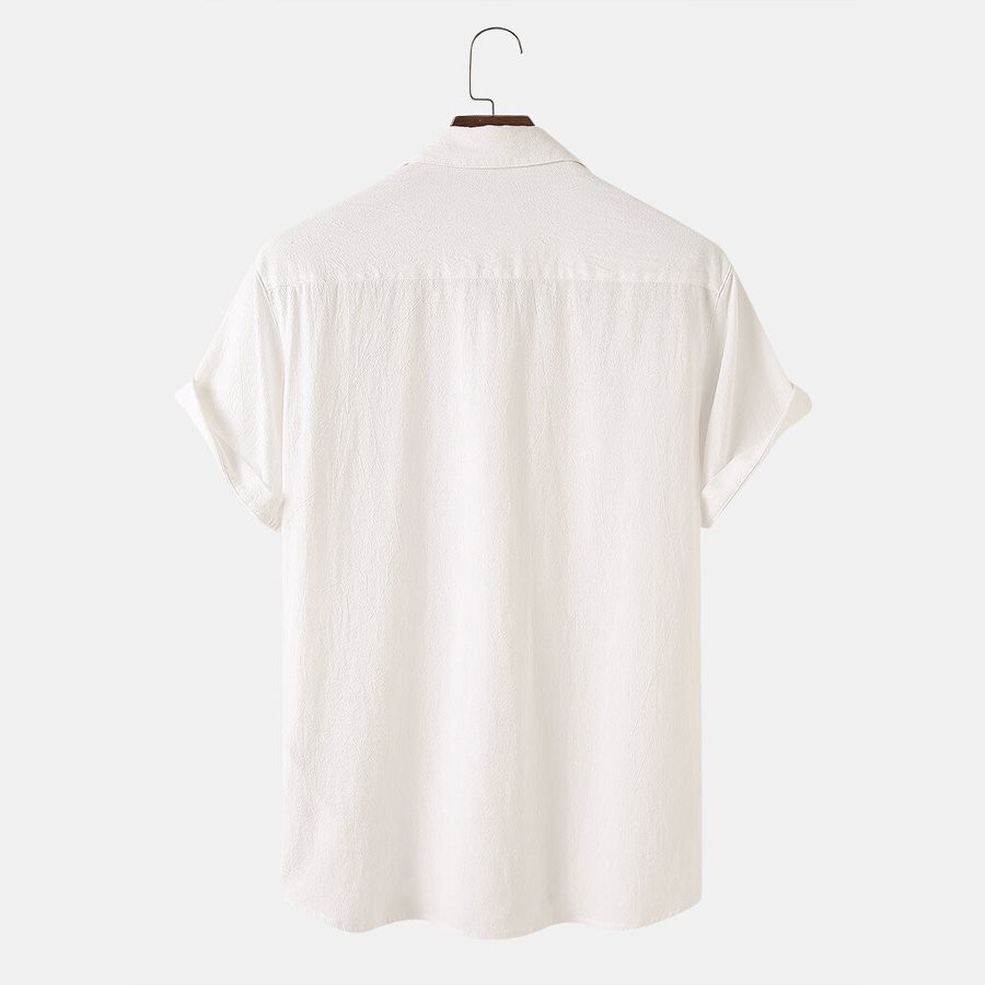 Xả Kho Áo Đũi Nam Sơ Mi Cộc Tay Đẹp - 2 Túi Ngực | BigBuy360 - bigbuy360.vn