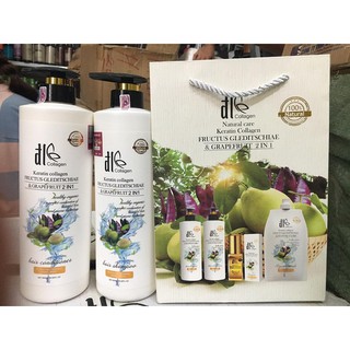 DẦU GỘI XẢ CHỐNG RỤNG TÓC BỒ KẾT VỎ BƯỞI ĐL COLLAGEN 850ml x2