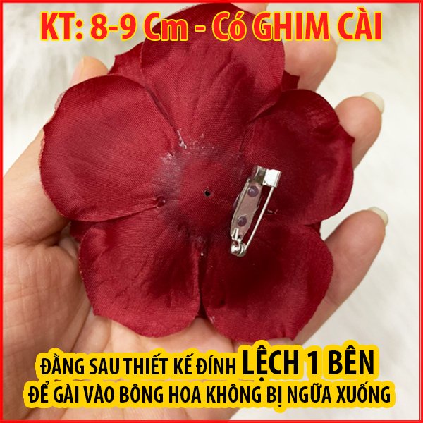 SHOPPRO -  HOA CÀI ÁO - Tag Ghim Hoa Hồng Lớn Cài Áo Phụ Kiện Trang Trí Váy Đầm CH002