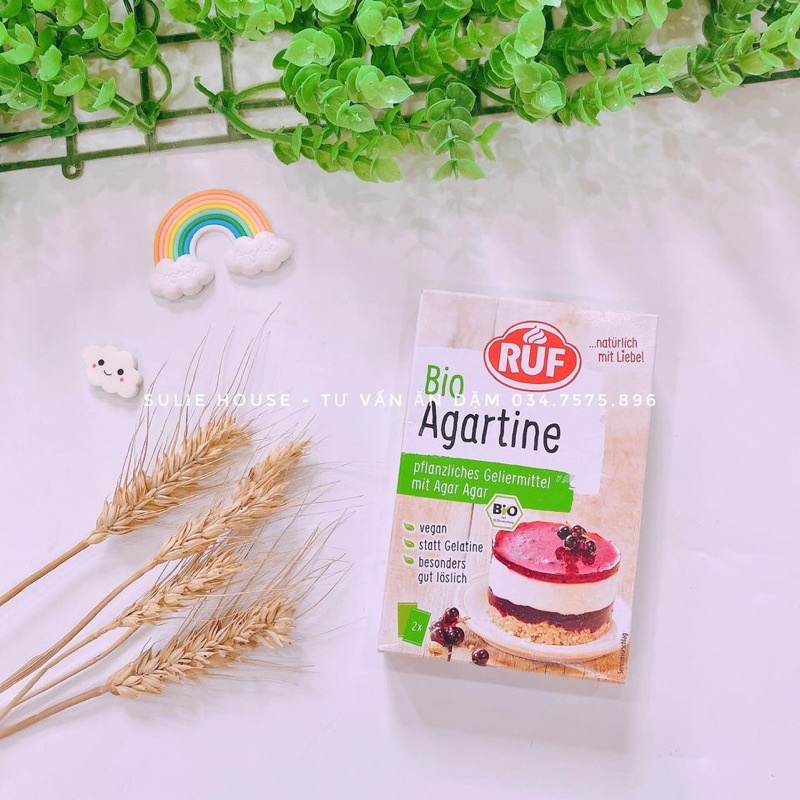 Bột rau câu hữu cơ Ruf Agartine